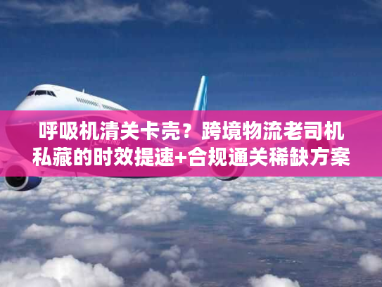 呼吸机清关卡壳？跨境物流老司机私藏的时效提速+合规通关稀缺方案