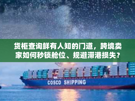 货柜查询鲜有人知的门道，跨境卖家如何秒锁舱位、规避滞港损失？