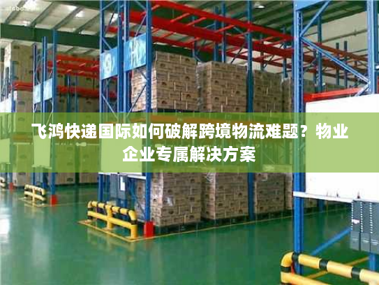 飞鸿快递国际如何破解跨境物流难题？物业企业专属解决方案