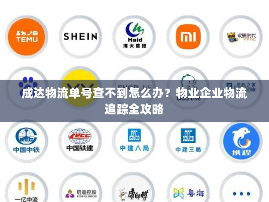 成达物流单号查不到怎么办？物业企业物流追踪全攻略
