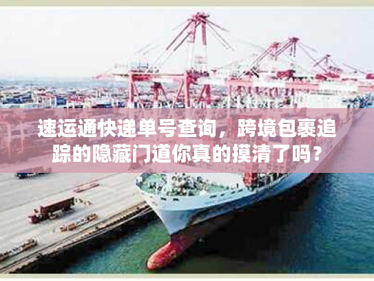 速运通快递单号查询,跨境包裹追踪的隐藏门道你真的摸清了吗? 速运通快递单号查询,跨境包裹追踪的隐藏门道你真的摸清了吗?