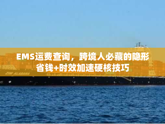 EMS运费查询,跨境人必藏的隐形省钱+时效加速硬核技巧 EMS运费查询,跨境人必藏的隐形省钱+时效加速硬核技巧