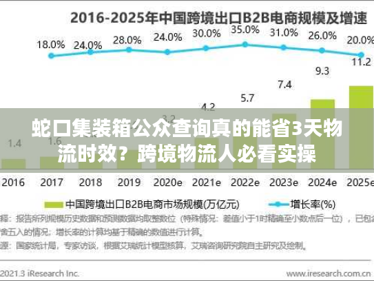 蛇口集装箱公众查询真的能省3天物流时效？跨境物流人必看实操