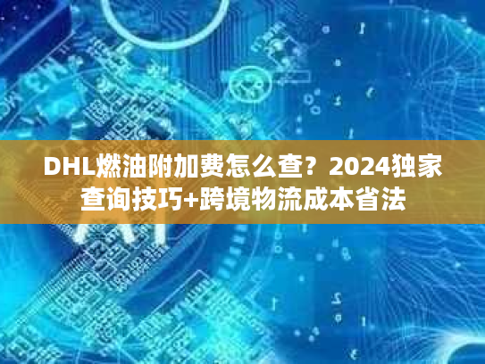 DHL燃油附加费怎么查？2024独家查询技巧+跨境物流成本省法