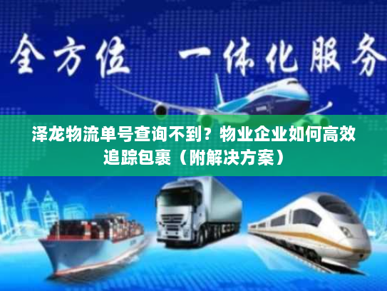 泽龙物流单号查询不到?物业企业如何高效追踪包裹(附解决方案) 泽龙物流单号查询不到?物业企业如何高效追踪包裹(附解决方案)