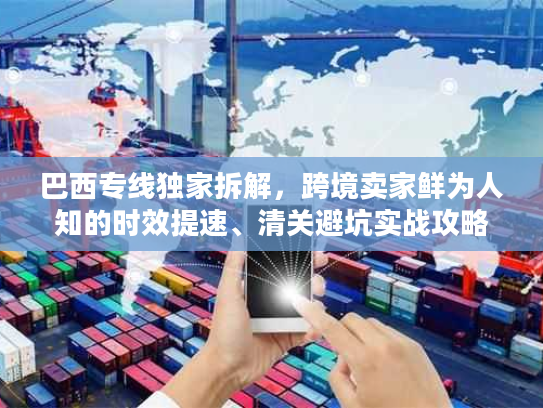 巴西专线独家拆解,跨境卖家鲜为人知的时效提速、清关避坑实战攻略 巴西专线独家拆解,跨境卖家鲜为人知的时效提速、清关避坑实战攻略