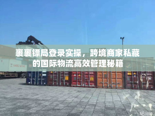 裹裹镖局登录实操，跨境商家私藏的国际物流高效管理秘籍