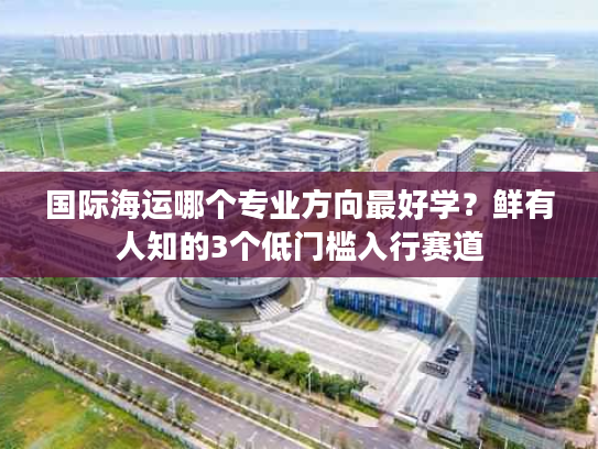 国际海运哪个专业方向最好学？鲜有人知的3个低门槛入行赛道