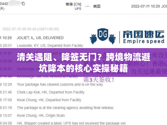 清关遇阻、降签无门？跨境物流避坑降本的核心实操秘籍