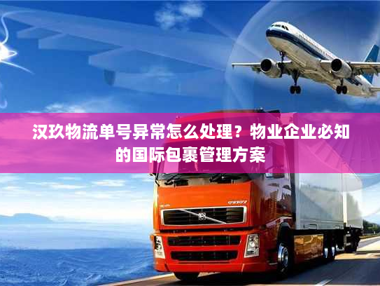 汉玖物流单号异常怎么处理?物业企业必知的国际包裹管理方案 汉玖物流单号异常怎么处理?物业企业必知的国际包裹管理方案