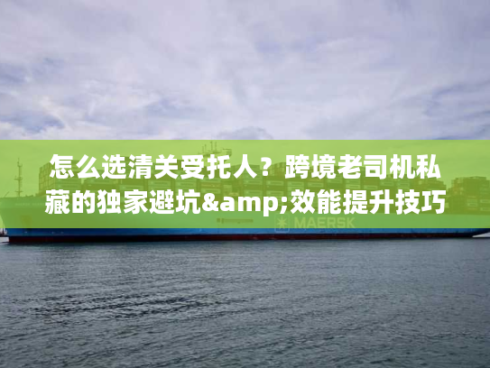 怎么选清关受托人?跨境老司机私藏的独家避坑&效能提升技巧 怎么选清关受托人?跨境老司机私藏的独家避坑&效能提升技巧