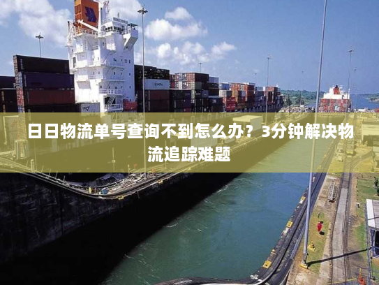 日日物流单号查询不到怎么办?3分钟解决物流追踪难题 日日物流单号查询不到怎么办?3分钟解决物流追踪难题