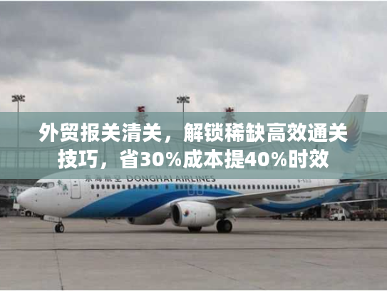 外贸报关清关，解锁稀缺高效通关技巧，省30%成本提40%时效