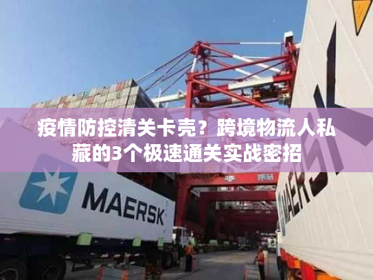 疫情防控清关卡壳？跨境物流人私藏的3个极速通关实战密招