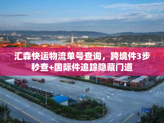 汇森快运物流单号查询，跨境件3步秒查+国际件追踪隐藏门道
