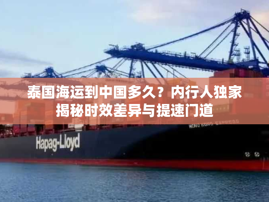 泰国海运到中国多久？内行人独家揭秘时效差异与提速门道