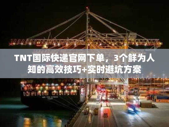 TNT国际快递官网下单，3个鲜为人知的高效技巧+实时避坑方案