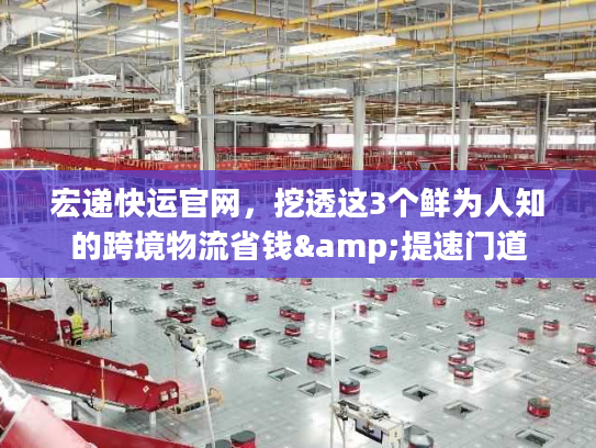 宏递快运官网,挖透这3个鲜为人知的跨境物流省钱&提速门道 宏递快运官网,挖透这3个鲜为人知的跨境物流省钱&提速门道