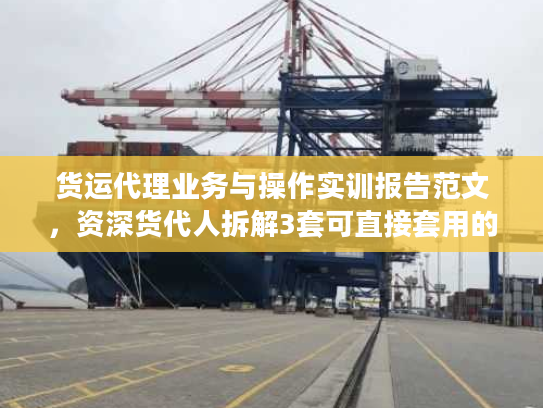 货运代理业务与操作实训报告范文，资深货代人拆解3套可直接套用的实战框架