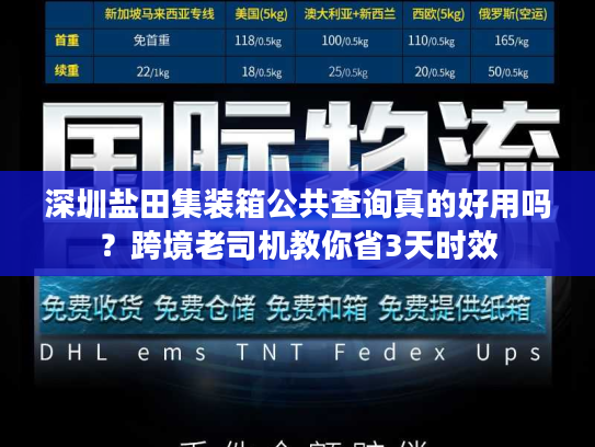深圳盐田集装箱公共查询真的好用吗？跨境老司机教你省3天时效