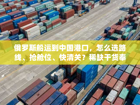 俄罗斯船运到中国港口,怎么选路线、抢舱位、快清关?稀缺干货奉上 俄罗斯船运到中国港口,怎么选路线、抢舱位、快清关?稀缺干货奉上