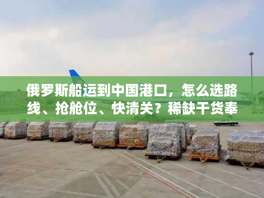 俄罗斯船运到中国港口,怎么选路线、抢舱位、快清关?稀缺干货奉上 俄罗斯船运到中国港口,怎么选路线、抢舱位、快清关?稀缺干货奉上