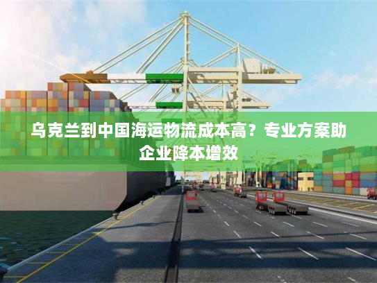 乌克兰到中国海运物流成本高?专业方案助企业降本增效 乌克兰到中国海运物流成本高?专业方案助企业降本增效