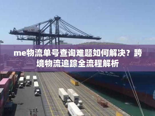 me物流单号查询难题如何解决？跨境物流追踪全流程解析