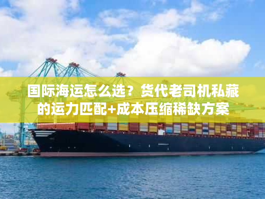 国际海运怎么选？货代老司机私藏的运力匹配+成本压缩稀缺方案