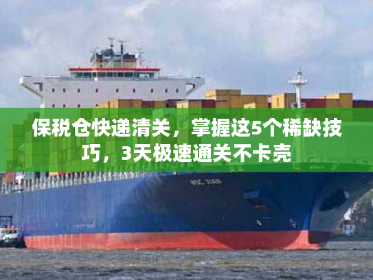 保税仓快递清关，掌握这5个稀缺技巧，3天极速通关不卡壳