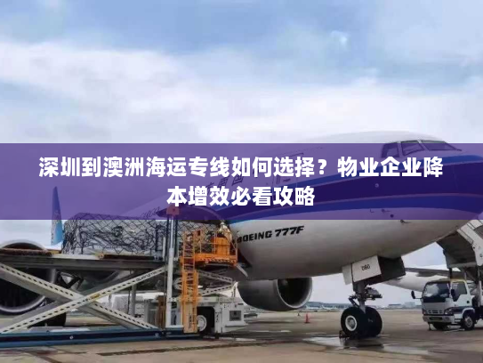 深圳到澳洲海运专线如何选择？物业企业降本增效必看攻略