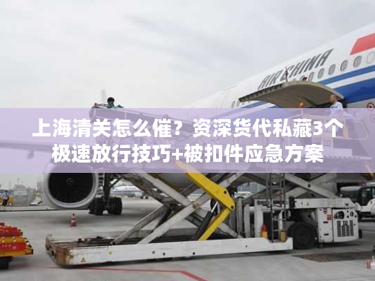 上海清关怎么催？资深货代私藏3个极速放行技巧+被扣件应急方案