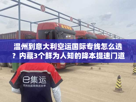 温州到意大利空运国际专线怎么选？内藏3个鲜为人知的降本提速门道