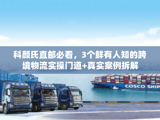 科颜氏直邮必看，3个鲜有人知的跨境物流实操门道+真实案例拆解
