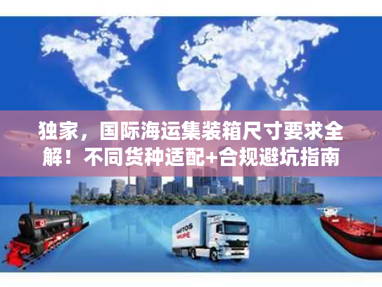 独家，国际海运集装箱尺寸要求全解！不同货种适配+合规避坑指南