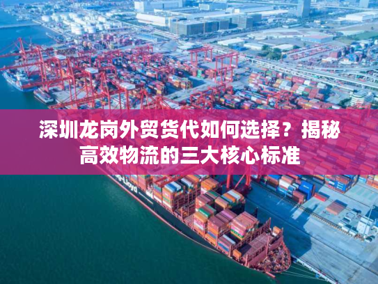 深圳龙岗外贸货代如何选择？揭秘高效物流的三大核心标准