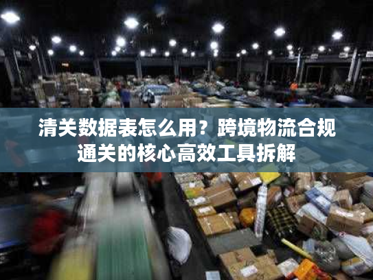 清关数据表怎么用？跨境物流合规通关的核心高效工具拆解