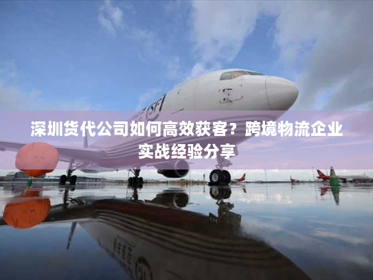 深圳货代公司如何高效获客?跨境物流企业实战经验分享 深圳货代公司如何高效获客?跨境物流企业实战经验分享