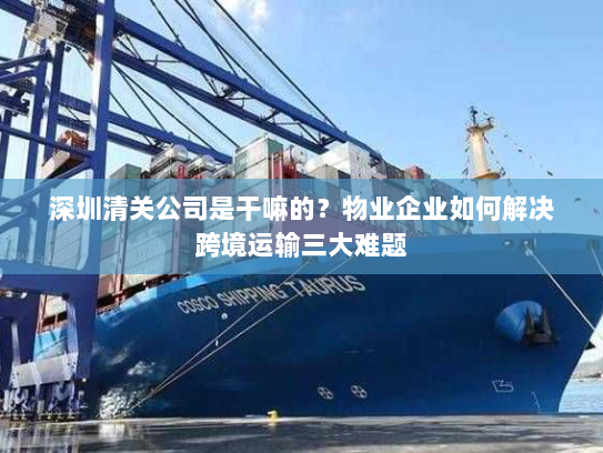 深圳清关公司是干嘛的?物业企业如何解决跨境运输三大难题 深圳清关公司是干嘛的?物业企业如何解决跨境运输三大难题