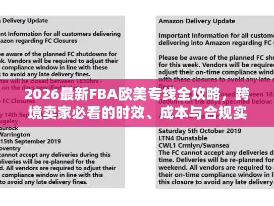 2026最新FBA欧美专线全攻略，跨境卖家必看的时效、成本与合规实战