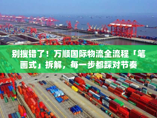 别搜错了！万顺国际物流全流程「笔画式」拆解，每一步都踩对节奏