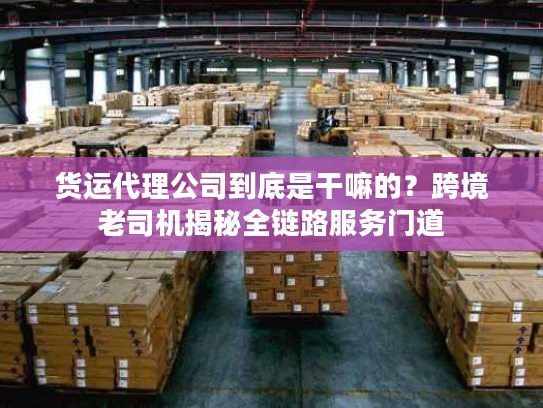 货运代理公司到底是干嘛的？跨境老司机揭秘全链路服务门道