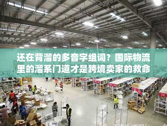 还在背溜的多音字组词？国际物流里的溜系门道才是跨境卖家的救命稻草