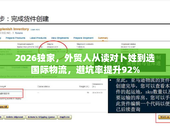 2026独家,外贸人从读对卜姓到选国际物流,避坑率提升92% 2026独家,外贸人从读对卜姓到选国际物流,避坑率提升92%
