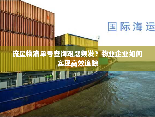 流星物流单号查询难题频发？物业企业如何实现高效追踪
