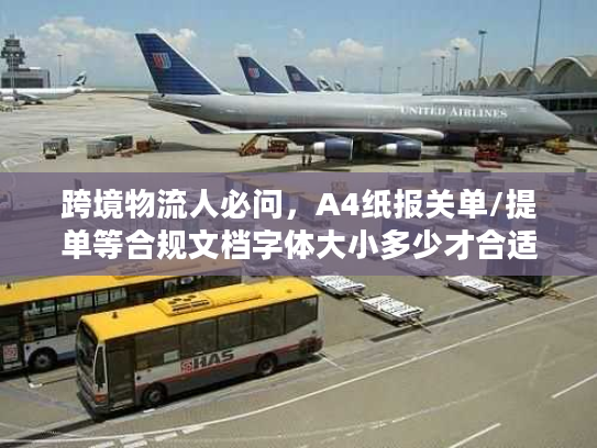 跨境物流人必问，A4纸报关单/提单等合规文档字体大小多少才合适？