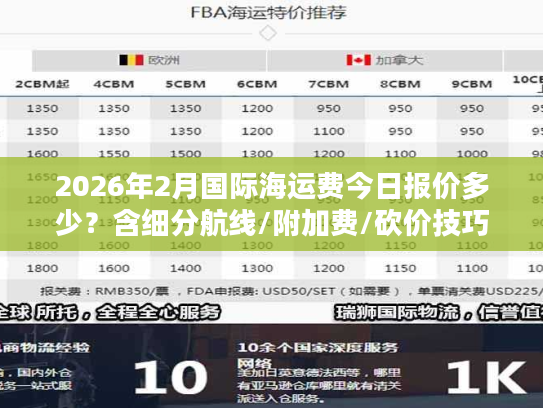 2026年2月国际海运费今日报价多少？含细分航线/附加费/砍价技巧