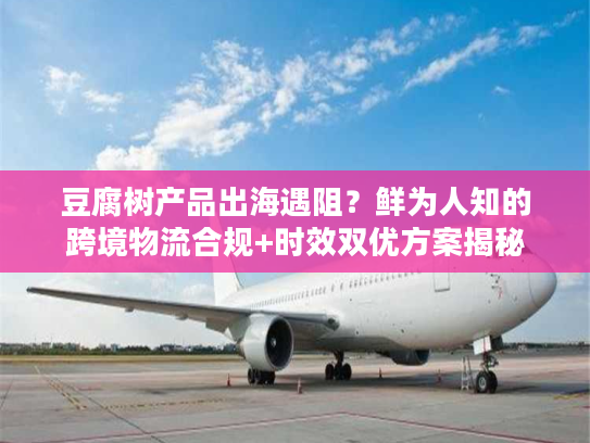 豆腐树产品出海遇阻?鲜为人知的跨境物流合规+时效双优方案揭秘 豆腐树产品出海遇阻?鲜为人知的跨境物流合规+时效双优方案揭秘