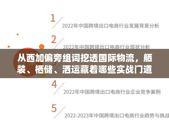 从西加偏旁组词挖透国际物流,舾装、栖储、洒运藏着哪些实战门道? 从西加偏旁组词挖透国际物流,舾装、栖储、洒运藏着哪些实战门道?