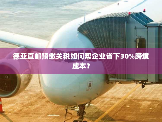 德亚直邮预缴关税如何帮企业省下30%跨境成本? 德亚直邮预缴关税如何帮企业省下30%跨境成本?